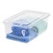IRIS USA 20 Pack 5qt Plastic Storage Bin Tote Organizing Container with Latching Lid, Clear